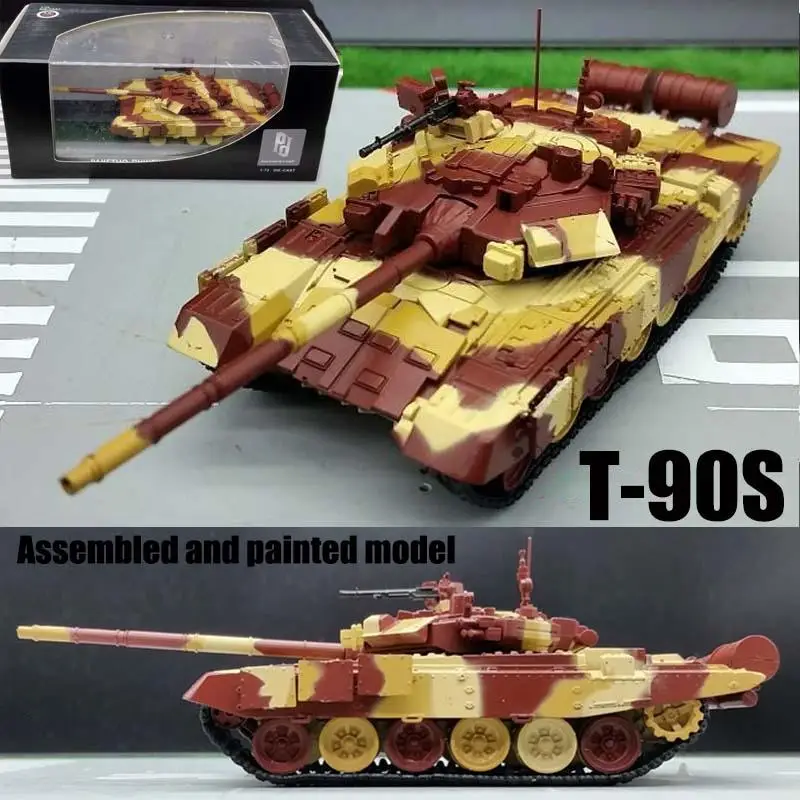 Русский T90S T-90S Bhishma третьего поколения Основной боевой танк MBT 1: 72 литья под давлением pd модель