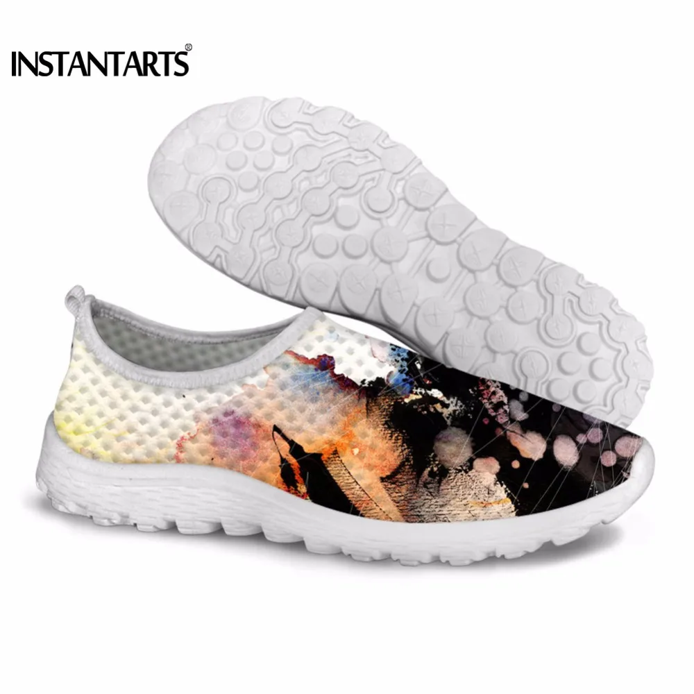 

INSTANTARTS Fashion Women Mesh Sneakers Colorful Breathable Light Beach Indoor Flats Shoes Woman Casual Summer Tenis Feminino