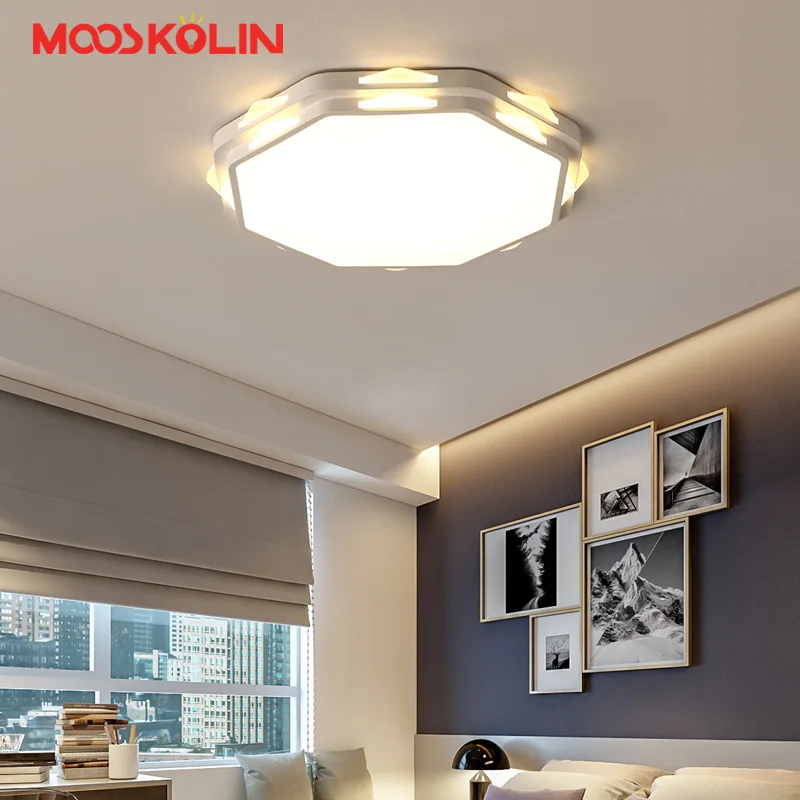 

White Modern Led Ceiling Lights For Living Room Bedroom Kitchen AC85-265V Indoor lighting Ceiling Lamp Fixture luminaria teto
