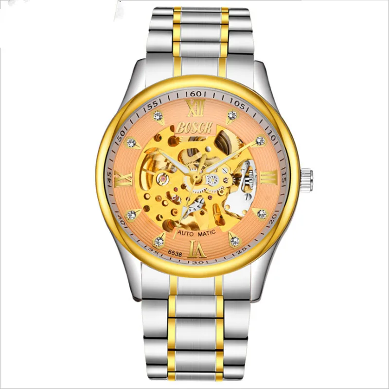 

Steel band men's watch non - mechanical trend casual waterproof stylish male 2019 new atmosphere quartz watch.18