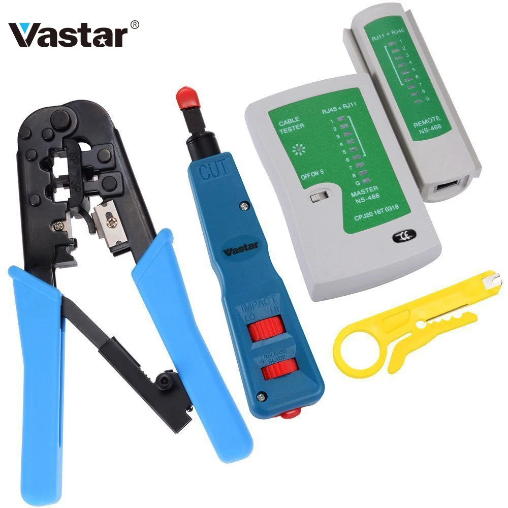 Vastar Network Crimping Tool kit ,110 Network Wire Punch Down Impact