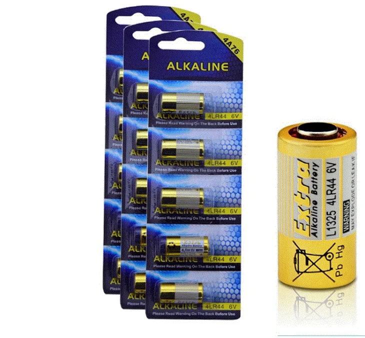 Аккумулятор 4LR44 1 карта 5 шт./лот 4lr44 4AG13 476A L1325 6 в|alkaline battery|476a 6v4lr44 6v |