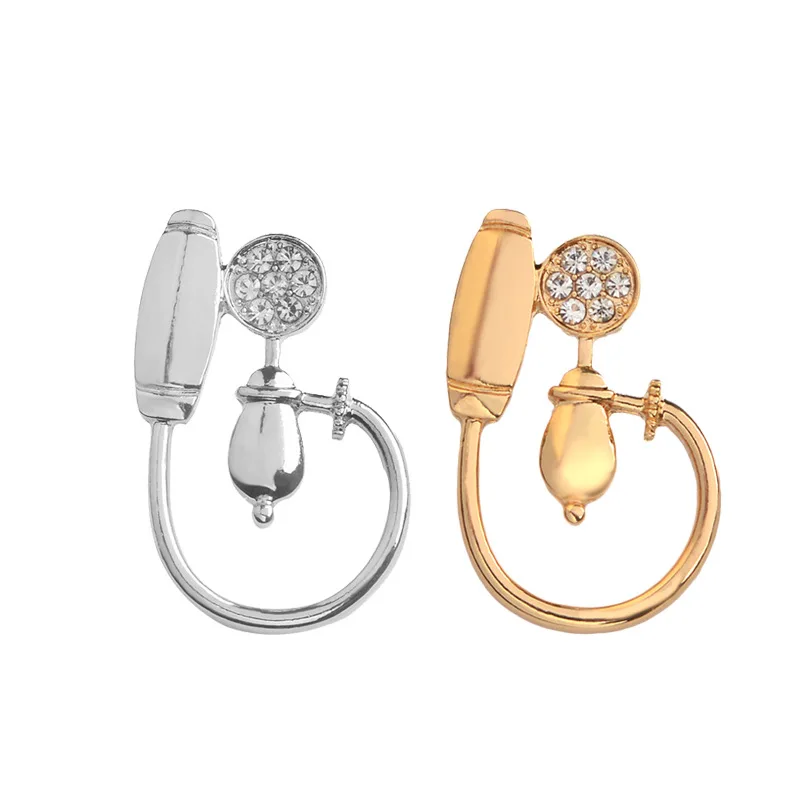 

Blood Pressure Detector Crystals Meter Brooches Doctor/Nurse/Therapist/Physician Science Medical Brooch Jewelry for Women