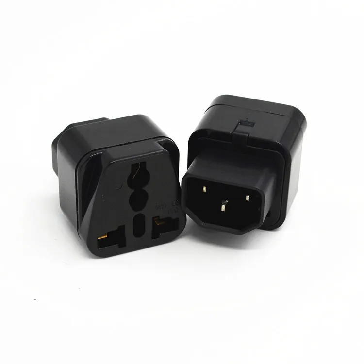 

UPS IEC C14 to Universal Female AU US UK EU 2/3 Pin Socket Power Adapter AC Plug