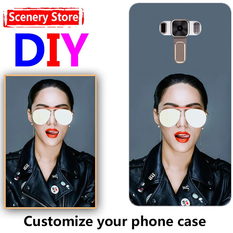 

Personalized Custom Picture Cover DIY Phone Case For ASUS Zenfone 3 ZE552KL For ASUS_Z012D 5.5" Print Photo Name Design Cover