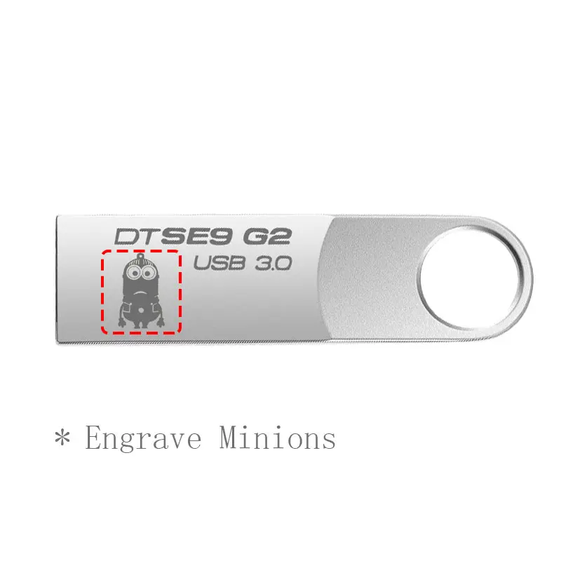 ФлешкаKingston USB Flash Drive 16 ГБ USB 3.1 Pendrive Водонепроницаемый металлический Memoria мини Придерживайтесь diy craft company logo U Диск 16 ГБ pen drive флешка 16 гб - Цвет: E9-G2-Minion