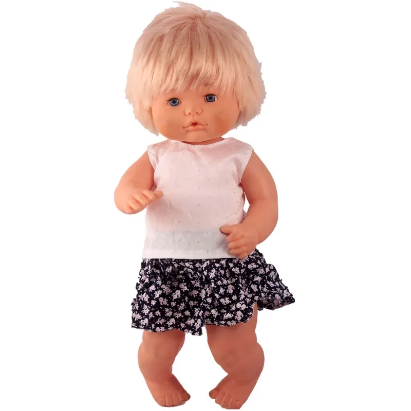 41 см Nenuco Кукла Одежда Nenuco y su Hermanita 2 стиля слинг груди Цветок край платье с Трусы наряды для 16 дюймов кукла