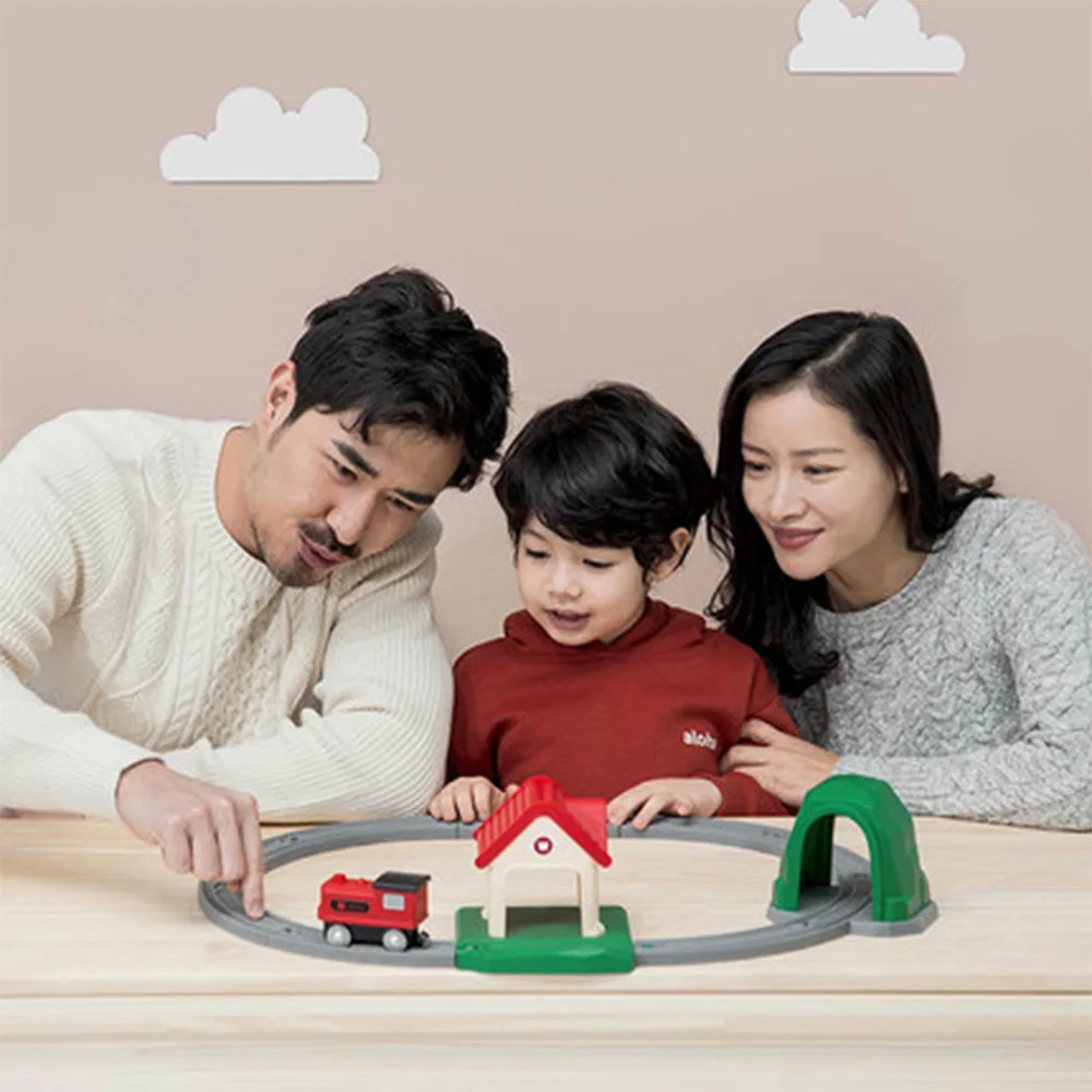 Xiaomi Mi Rabbit Track строительные блоки звук и светильник поезд набор детские игрушки