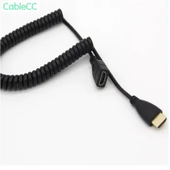 

HDMI male to female AM-AF telescopic spring line HD video display projector digital camera transmission slug line extension cord