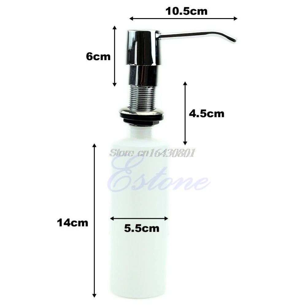 

Hot 300ml Plastic Bathroom Kitchen Sink Liquid Soap Lotion Dispenser Storage Bottle S08 Drop ship