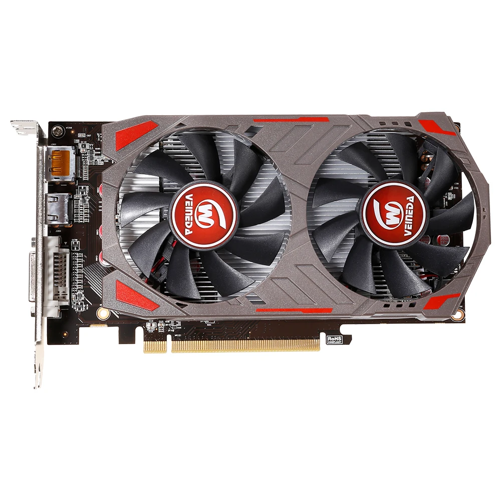 VEINIDA Graphics Card Radeon Rx560D GPU 4Gb Gddr5 128bit Pci Express 3.0 Directx12 Video Gaming For Desktop