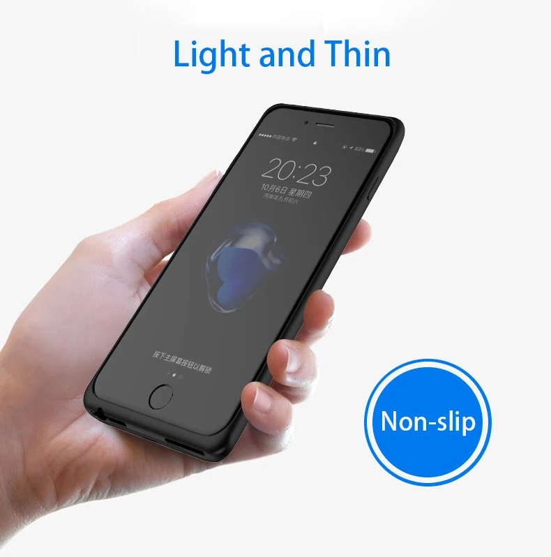 5000/7000 мА/ч, Батарея чехол для iPhone 6s 6s 7 8 Мощность банк заряда чехол для iPhone 6 6s 7 8 плюс Батарея Зарядное устройство чехол Крышка