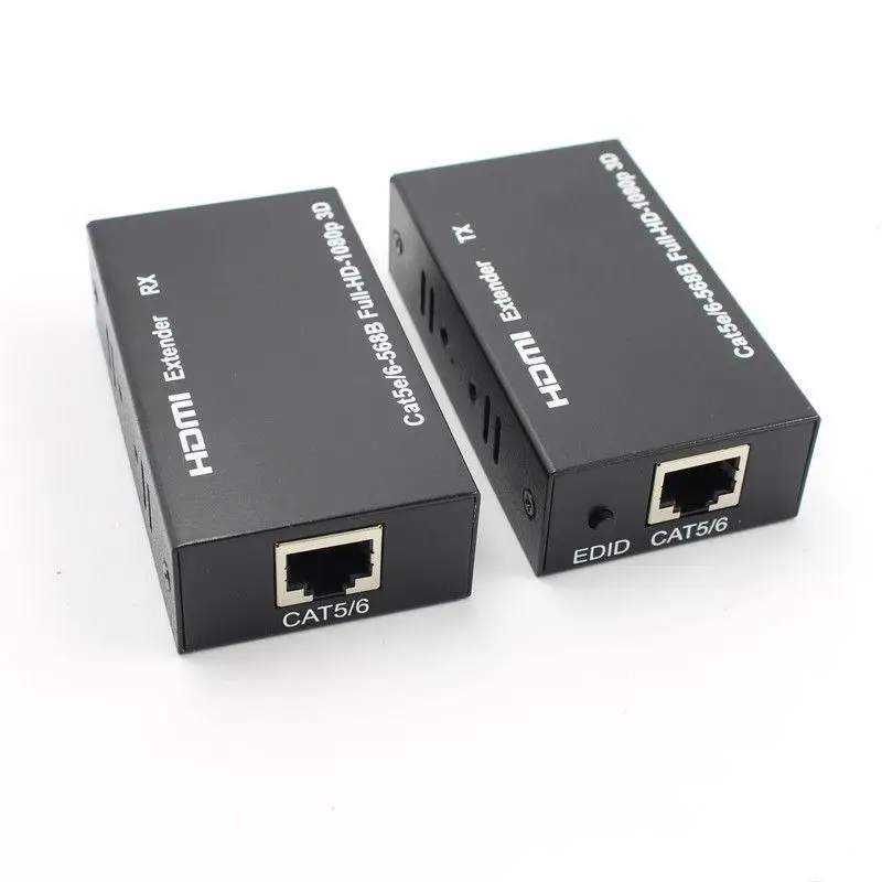 1080 P HDMI Extender 1x1 сплиттер HDMI отправителя и приемник HDMI кабель с Cat6 RJ45 кабель ethernet для HDTV проектор