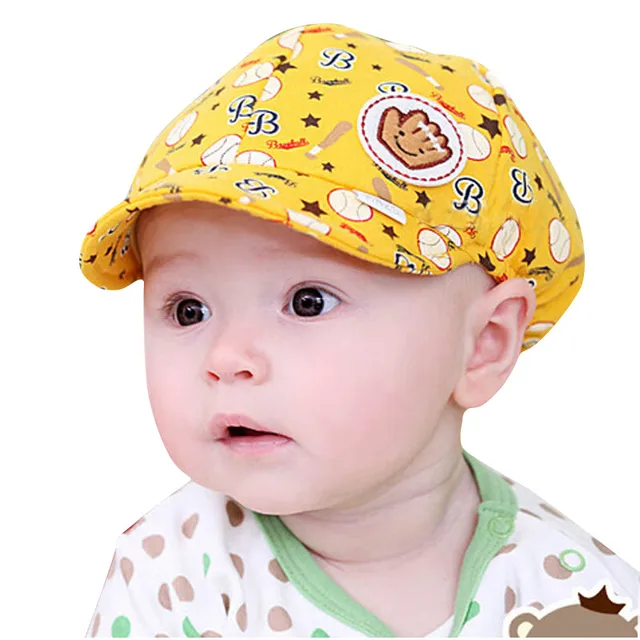 Cute Pattern Print infant Baby Boys Caps Baby Boy Girl Kid Toddler