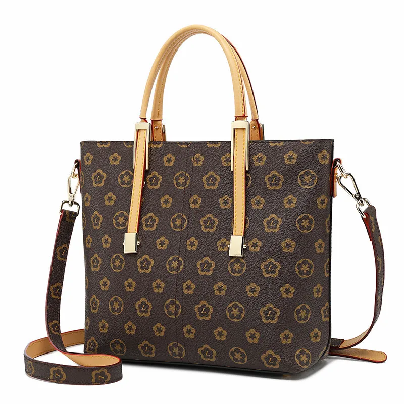 

LANKOU Fashion Single Shoulder Bags for Women PU Leather Designer Handbags High-capacity Ladies Travel Shopping Casual Tote Bags