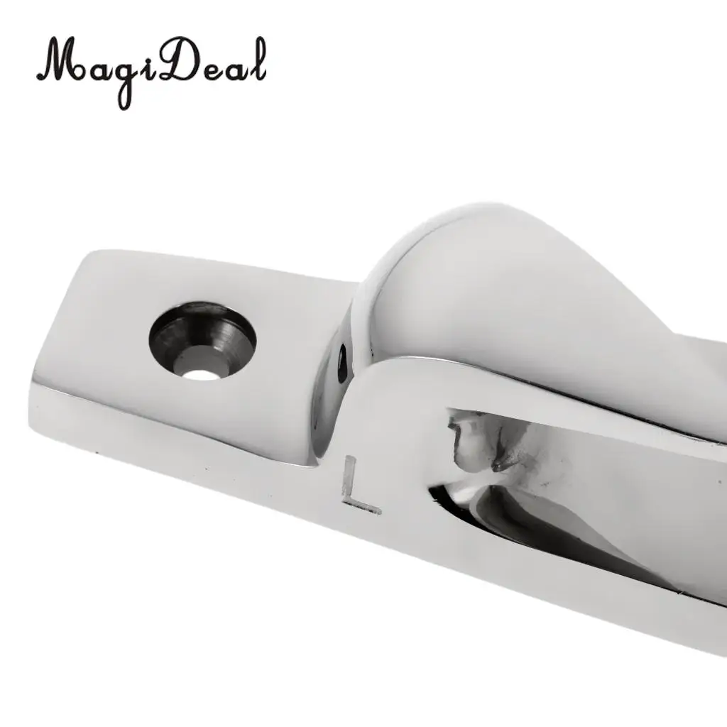 MagiDael Heavy Duty Stainless Steel Handed Fairlead Marine Boat Deck Skene Cleats 6' 154mm Left/Right for Mooring Anchoring Boat