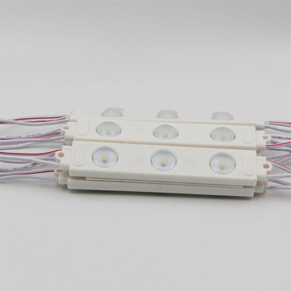 10PCS 220V 110V 1.8W SMD 2835 3 LED Module Waterproof Injection Strip Lights lighting Fairy Lights Christmas Garland For Party