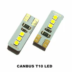 20 x CANBUS 1 Вт * 6 светодио дный Габаритные фонари для автомобиля T10/W5W/194 3030SMD белый синий красный голубой лед ошибок номерной знак лампа