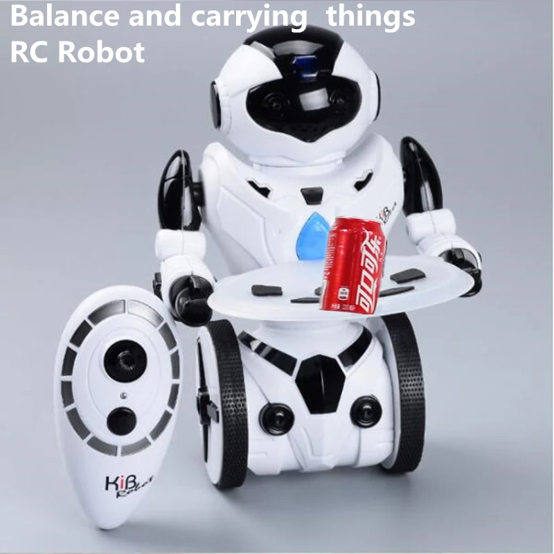 

2018 NEW RC carrying objects Robot Intelligent Balance Wheelbarrow Dance Drive Gesture Battle Action Electric waiter Toy