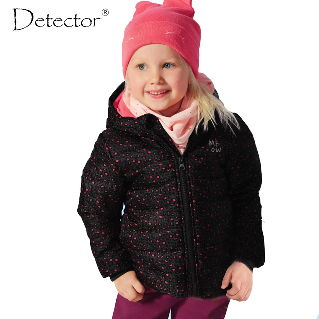 Detector Girls Sports Coat Children's Autumn Winter Clothes Kid's Waterproof Windproof Jacket