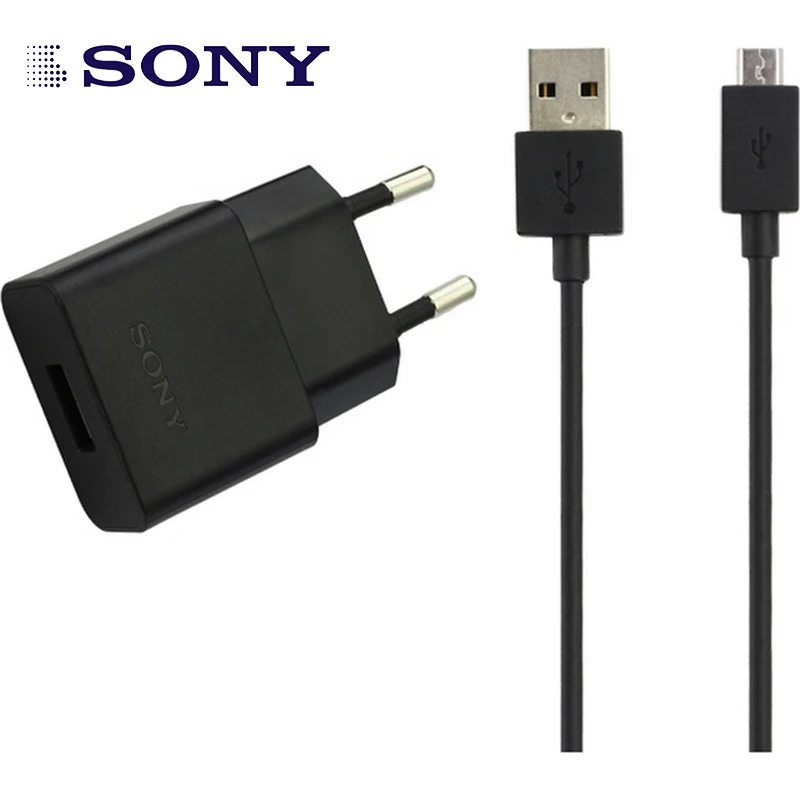 Оригинальное зарядное устройство для Sony UCH20 + Кабель Micro USB Xperia Z1 Z2 Z3 Z4 Z5 COMPACT PREMIUM M4
