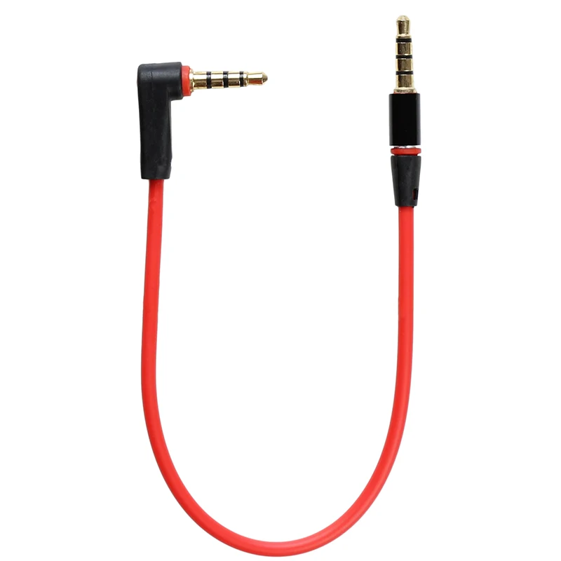 Sindax Универсальный ipod aux 4 полюса 3 полюса правый угол 3,5 мм папа-папа Ipod Aux аудио стерео кабель aux 20 см
