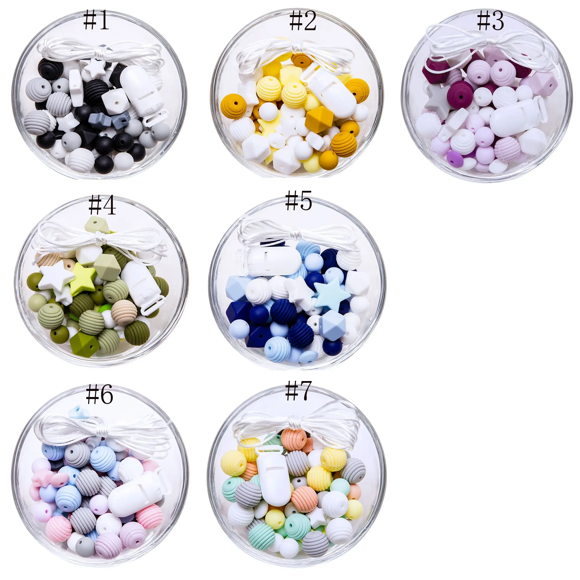 Let's Make 1Set Baby Pacifier Chain DIY combination Silicone Holder For Nipples Baby Teether Necklace Accessories Pacifier Clip Let's Make 1Set Baby Pacifier Chain DIY combination Silicone Holder For Nipples Baby Teether Necklace Accessories Pacifier Clip