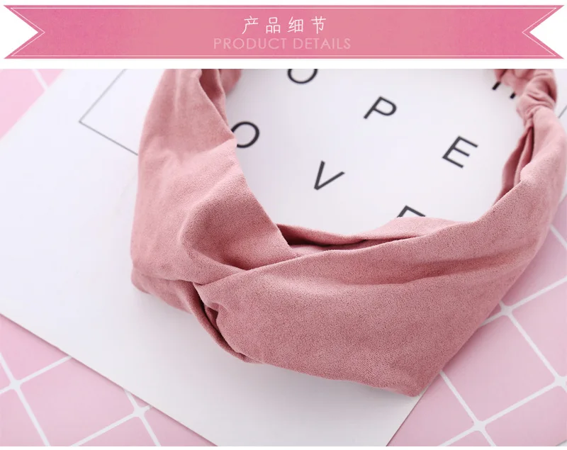 alice headband Women Hairband Summer Autumn Suede Headband Vintage Cross Knot Elastic Hair Bands Soft Solid Girls Hair Accessories long hair clips