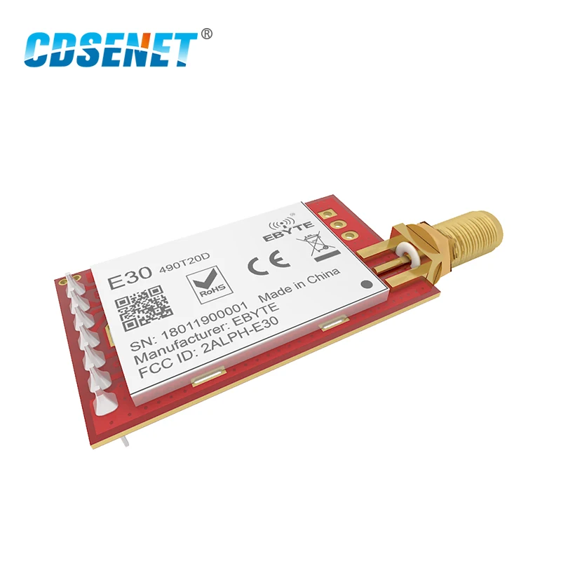 SI4438 490 МГц беспроводной Радиочастотный Модуль UART с большим диапазоном CDSENET E30-490T20D FEC 490 МГц 100 мВт радиочастотный приемопередатчик модуль для ... SI4438 490 МГц беспроводной Радиочастотный Модуль UART с большим диапазоном CDSENET E30-490T20D FEC 490 МГц 100 мВт радиочастотный приемопередатчик модуль для ...