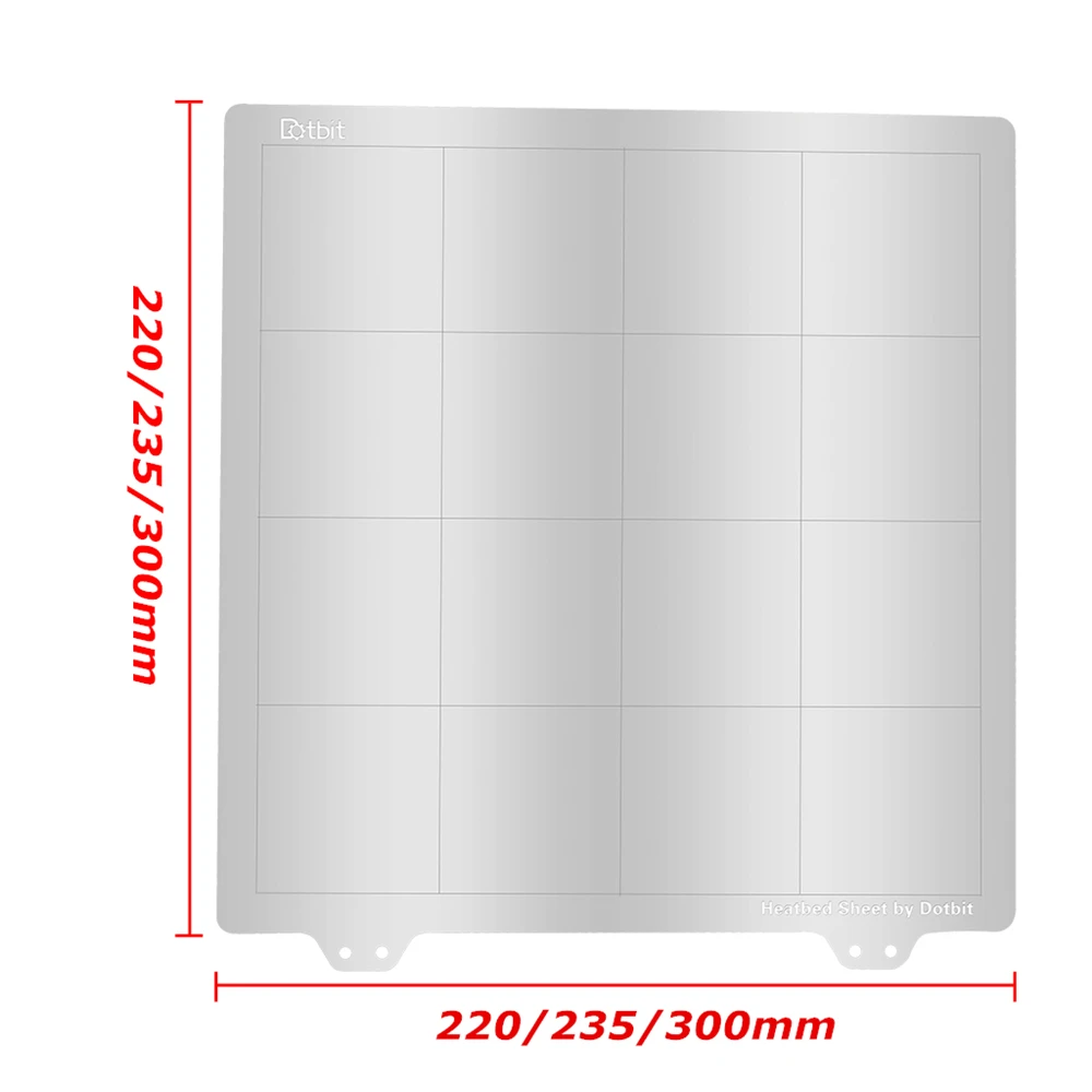 1 шт. 220/235/300 мм Рессорная сталь лист тепла платформой кровати 3D-принтеры Запчасти Buildplate для RepRap Prusa i3 Wanhao Anet A8 A6 MK" сделай сам"