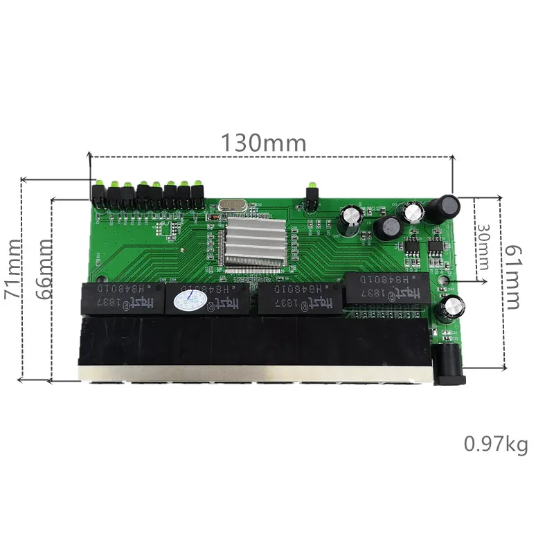 OEM новая модель 8 портовый гигабитный модуль переключателя Настольный RJ45 Ethernet модуль переключателя 10/100/1000 Мбит/с Lan концентратор модуль переключателя 8 портов as