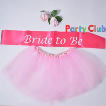 

5set/lot Whole Sale Hen Party Ladies Tutu Skirt With bride to be Hen Fancy Dress Set