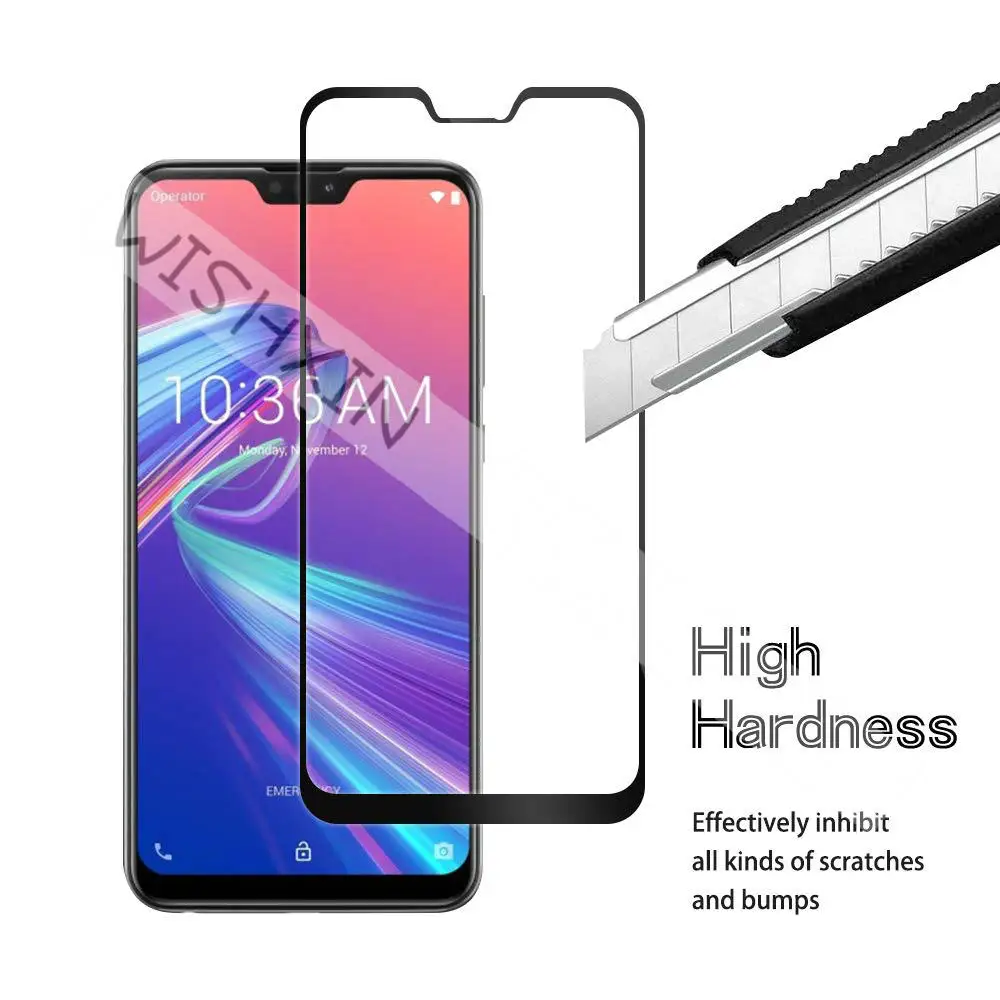 Стекло с полным покрытием для ASUS Zenfone Max Pro M2 ZB631KL закаленное стекло ультратонкое