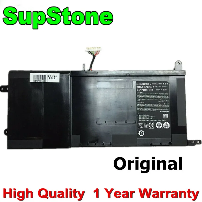 

SupStone NEW OEM P650BAT-4 battery for Sager NP8650 for Clevo P650SA P650SG P651RE P651SG P671RG for Hasee Z7 Schenker Xmg P505
