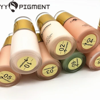 

Professional Full Coverage Liquid Foundation Face Base Makeup Natural Color Concealer Whitening Lasting Primer Makeup