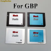 ChengHaoRan, 1 шт., высокое качество, золотой, черный, серебристый цвет, для GBP, защитная лампа, отверстие, пластик, стекло, экран, объектив для Kind GameBoy Pocket