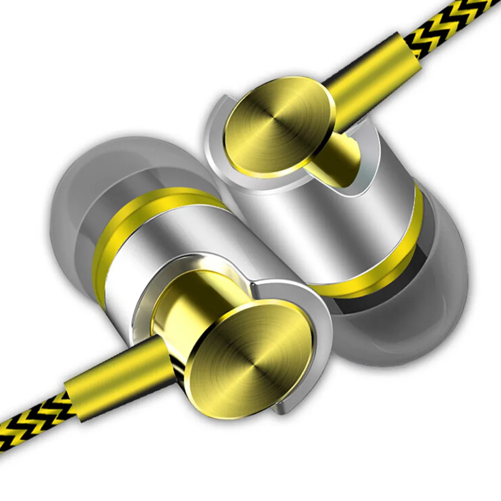 

3.5mm In-Ear Stereo Earbuds Earphone With Mic For Cell Phone dec12