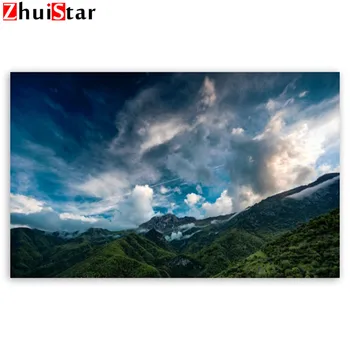 

Zhui Star Diamond Painting Picture of Rhinestones Qinghai-Tibet Plateau Square Diamond Embroidery Beadwork Cross Stitch 5D LWR