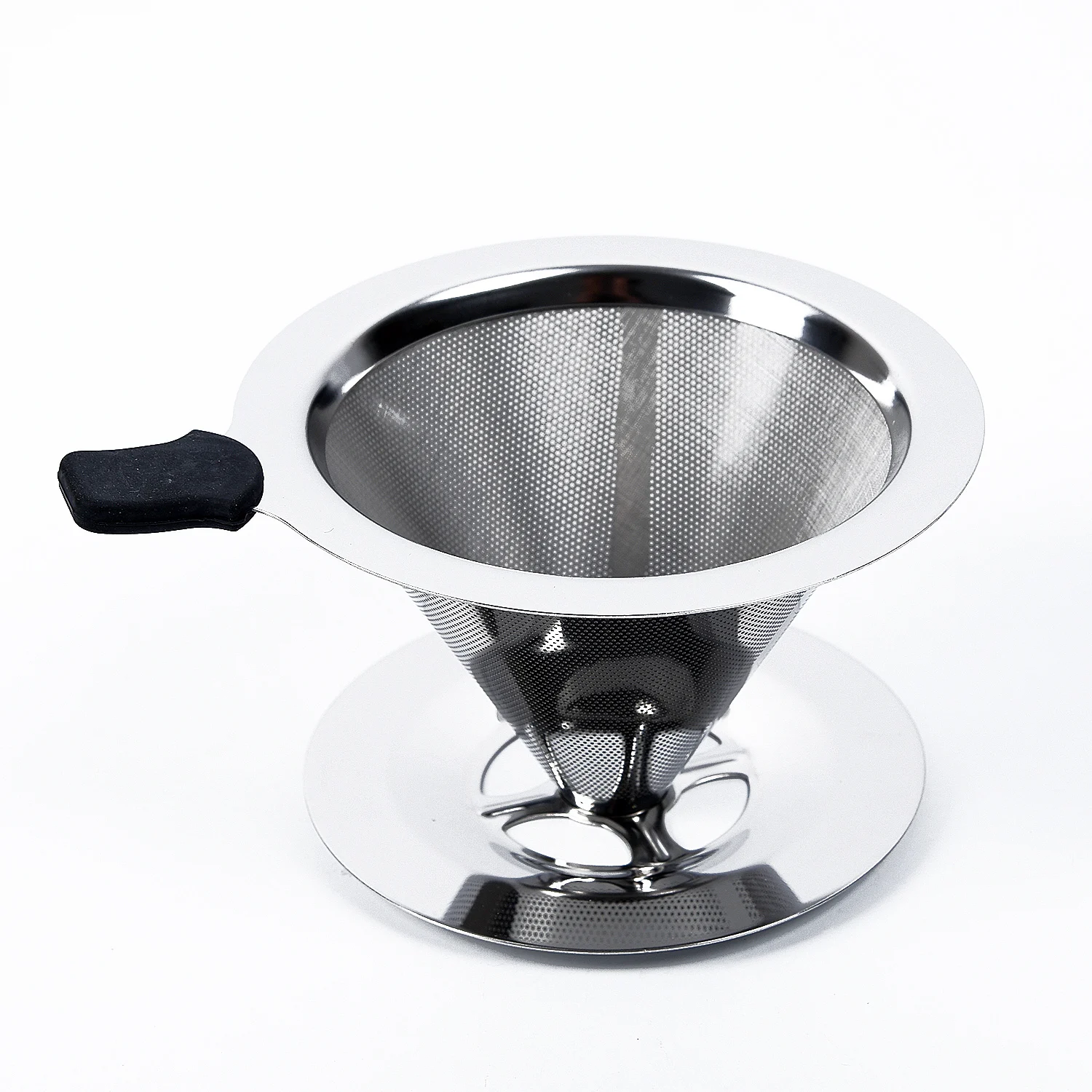 Reusable Coffee Filter Cone Drip Pour Over Coffee Dripper Titanium Mesh Strainer Home Garden Supplies