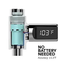 1 шт. светодиодный дисплей для ухода за ребенком домашний водный Душ цифровой термометр поток самогенерирующий Электрический монитор энергии смарт-трекер