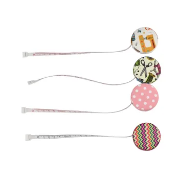 

Portable Measuring Telescopic Round Tape Measure 1.5M /60 inch Fabric Covering Home Mini Tailoring Ruler Sewing Tool Accessories