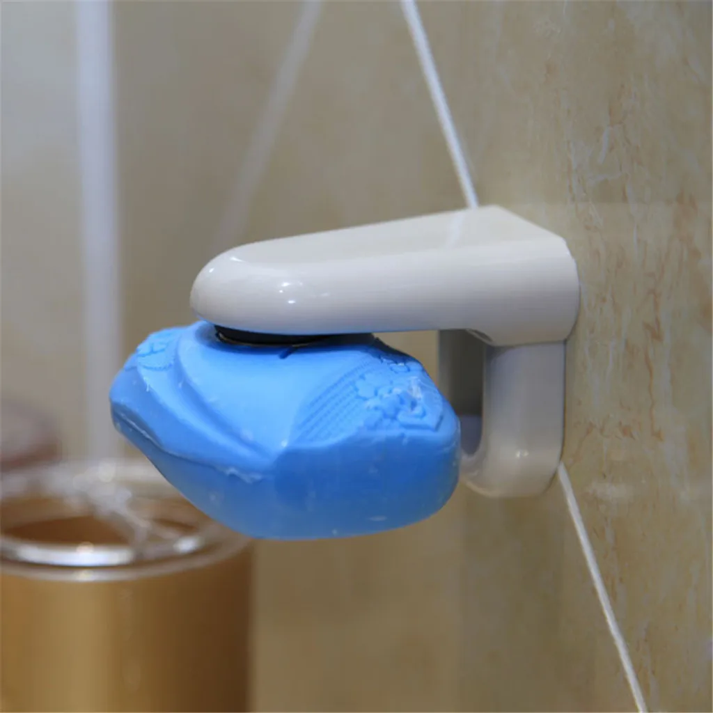 

Household Bathroom Color Magnetic Soap Holder Container Dispenser Wall Attachment Adhesive Soap Dish Bathroom Accessories K20