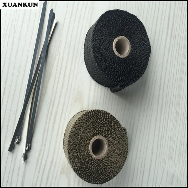 US $18 05 5% OFF|XUANKUN Retro Motorcycle Exhaust Pipe Silencer Anti Hot Cloth Banana Cloth Insulation Cloth Fire Cloth Straps-in Exhaust & Exhaust