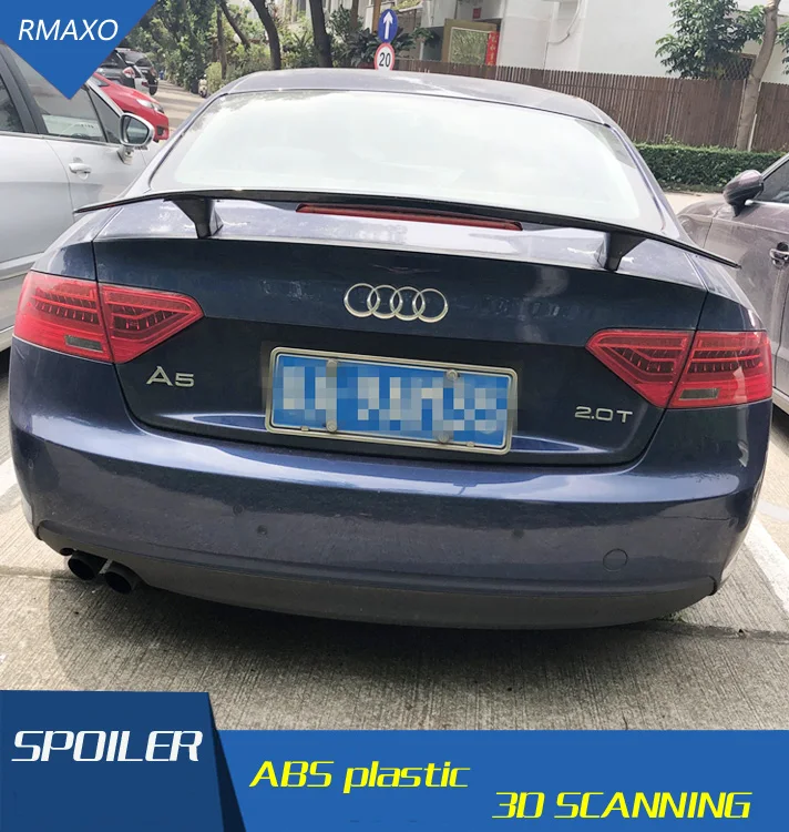 

For Audi A5 Spoiler 2011-2019 Audi A5 A7 Spoiler TF ABS Material Car Rear Wing Primer Color Rear Spoiler