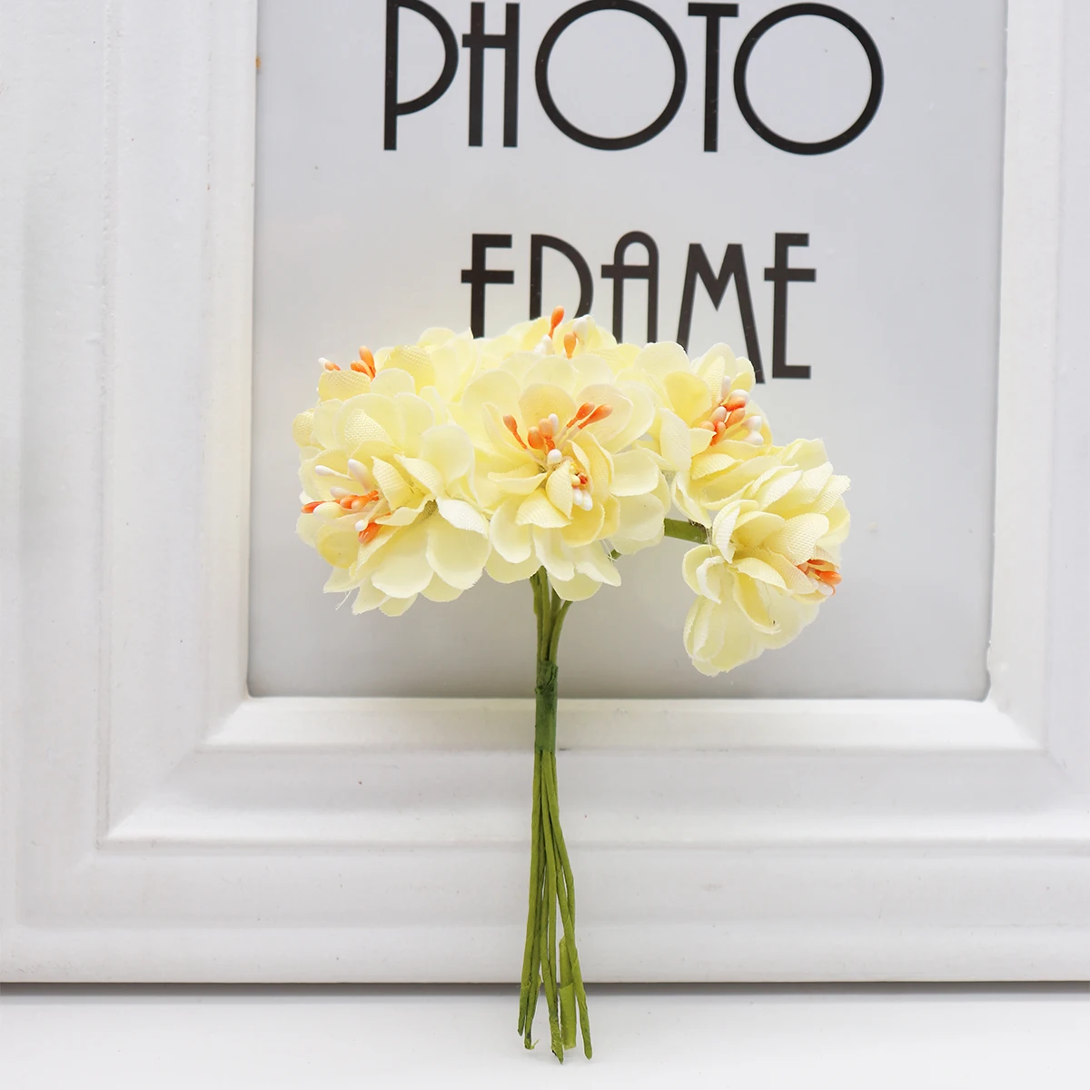 Бархатка 6 шт./набор 3,5 см мини Букет маргариток искусственный цветок Свадебные украшения для самодельного изготовления украшения дома аксессуары - Цвет: 4