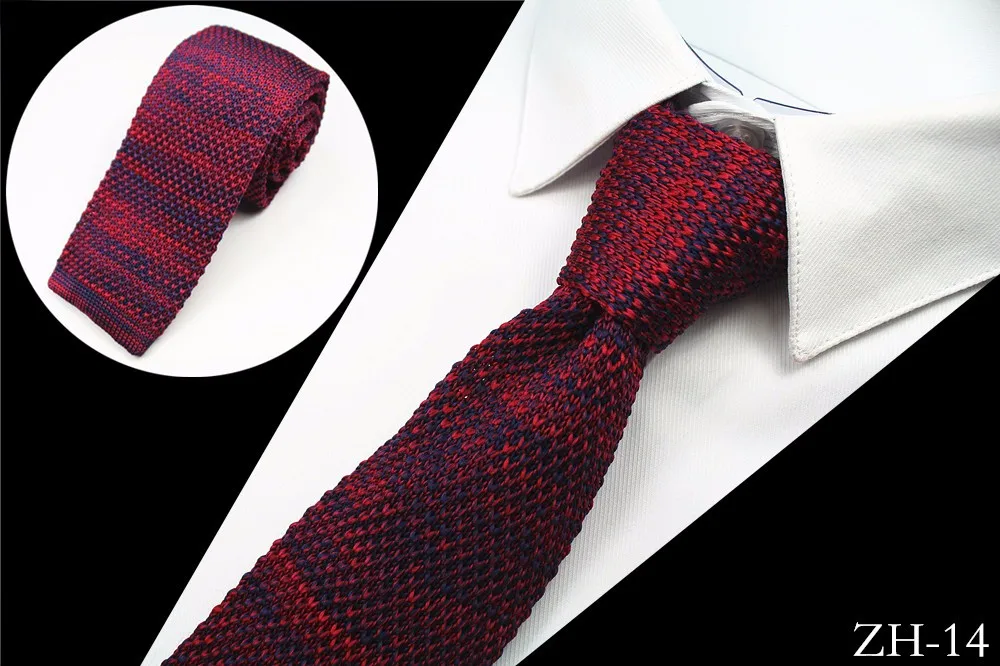 Ricnais дизайн модный вязаный мужской галстук тонкий мужской s Вязаный Галстук Узкий Тонкий галстук для мужчин костюм Свадебная вечеринка