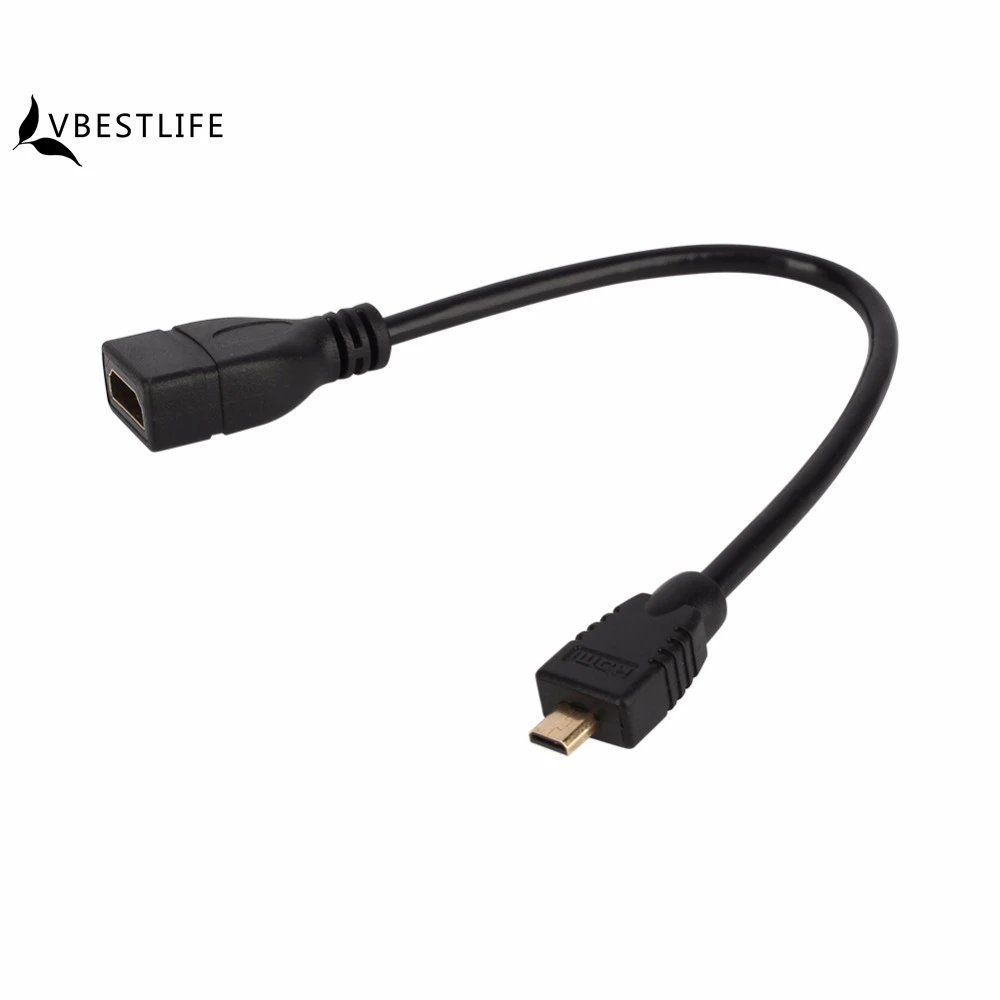 Высокоскоростной Удлинительный Кабель адаптер 15 см 1080P Micro HDMI Male Female|micro hdmi|micro hdmi