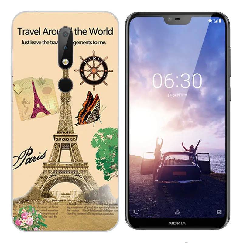 Arvin Cover for Nokia X6 2018 Case Nokia 3.1 6.1 Smart Back Protective Fundas Painted Phone Cover for Nokia 2 3 5 6 7 8 9 Shell (5)