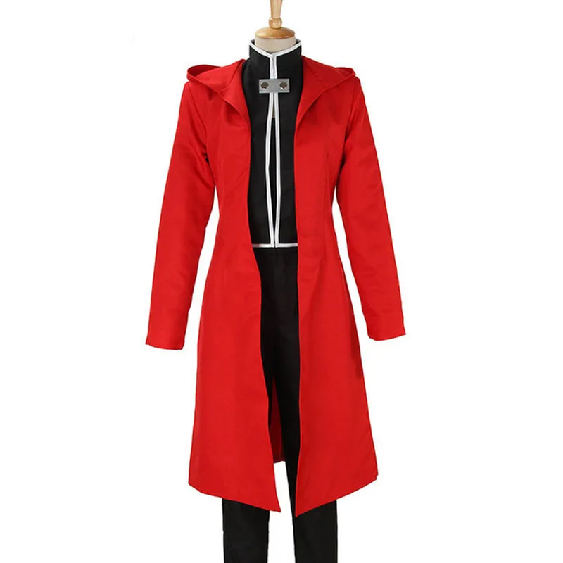 Cosplay&ware Anime Fullmetal Alchemist Brotherhood Cosplay Edward Elric Full Set Costume Clothing With Red Cape Halloween Outfit -Outlet Maid Outfit Store