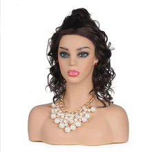 Женский европейский реалистичный манекен голова бюст для волос парик ювелирные изделия шляпа серьги шарф дисплей манекен парик голова стенд